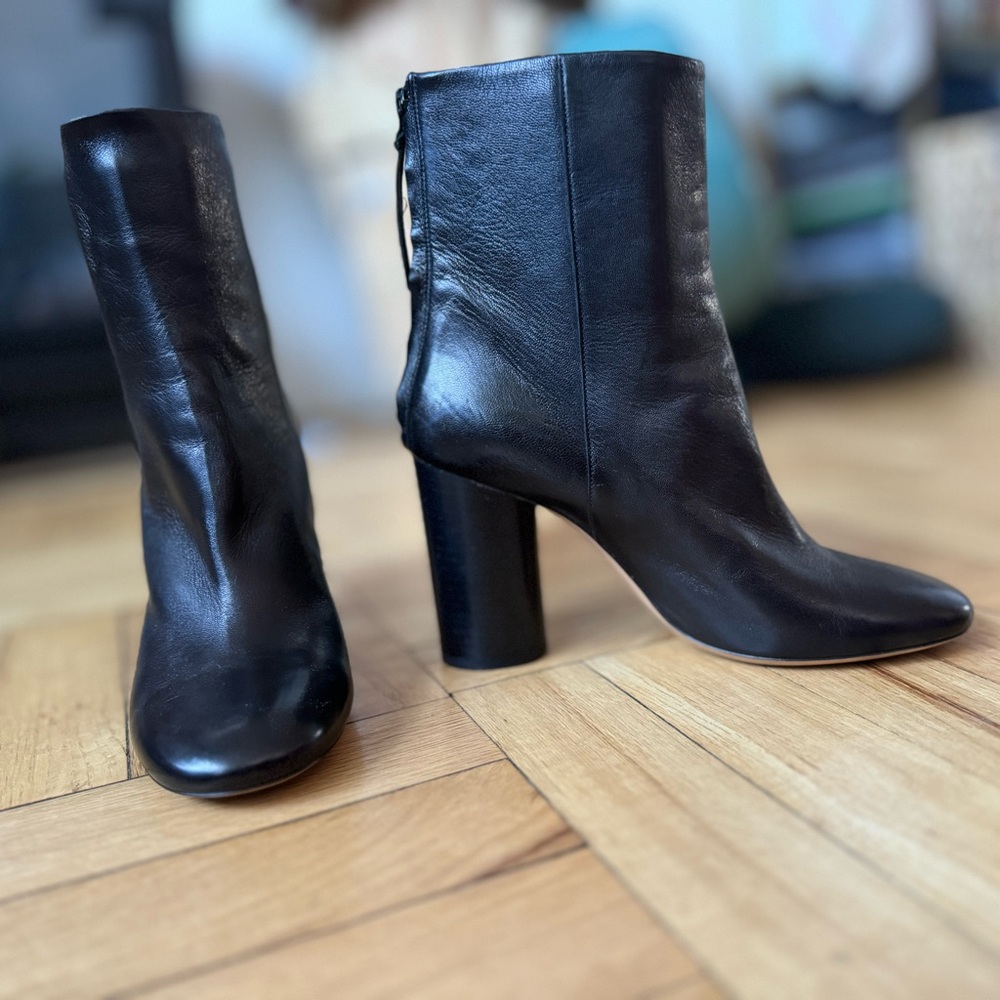 Isabel Marant - Leather Ankle Boots, Size 38 EU